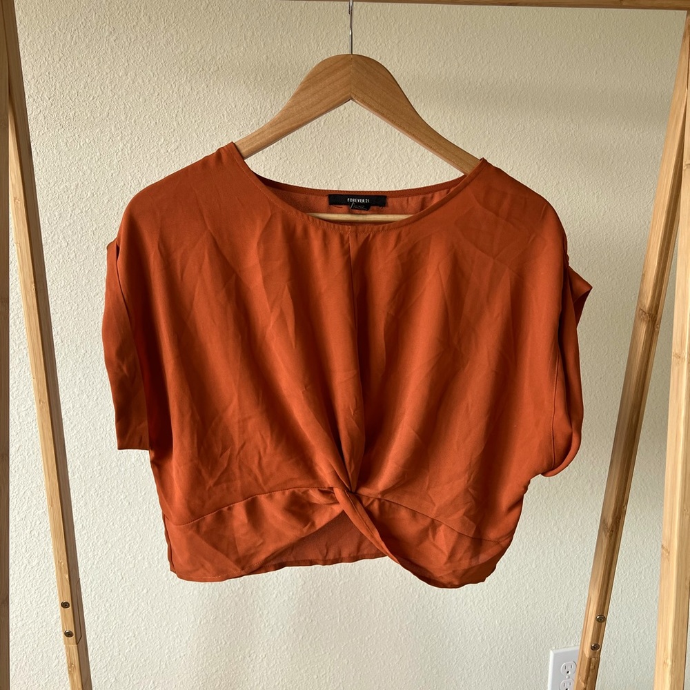 FOREVER 21 orange top (large)
